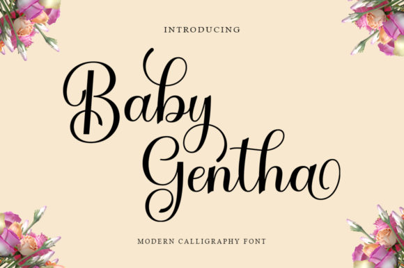 Baby Gentha: A Handwritten Font for Digital Creativity