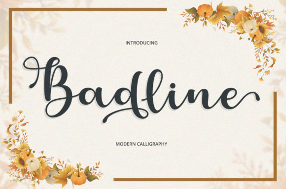 Badline: A Modern Script Font for Web Design