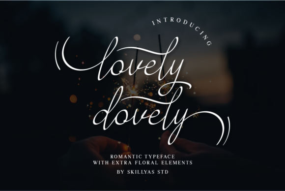 Beautiful Typography with Lovely Dovely Font