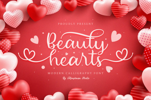Beauty Hearts Font for Branding Projects