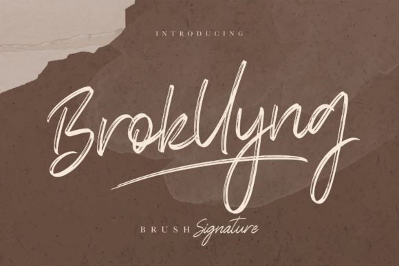 Brokllyng: A Script Font for Modern Branding