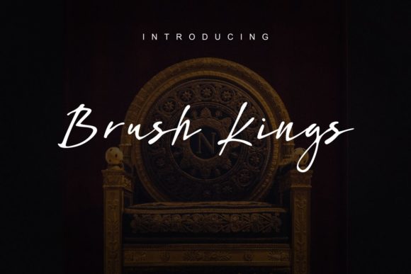 Brush Kings: A Script Font for Editorial Elegance