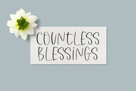 Countless Blessings Font Review for Editorial Design
