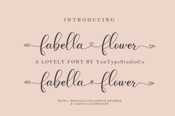 Fabella Flower: A Beautiful Font for Branding and Design