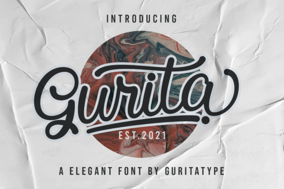Gurita Script Font Review for Design Projects