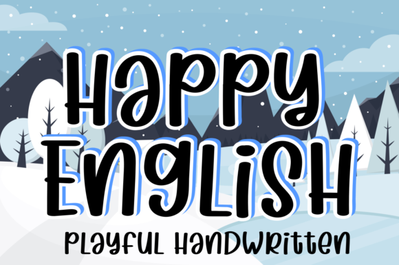 Happy English Font for Handmade Creations