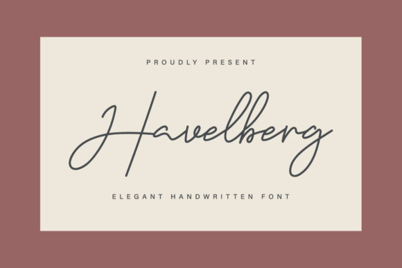 Havelberg: A Refined Script Font for Modern Branding