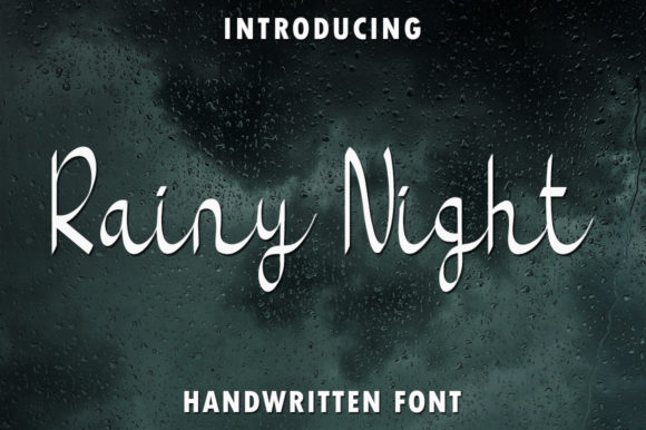 Rainy Night Script Font for Handmade Creations