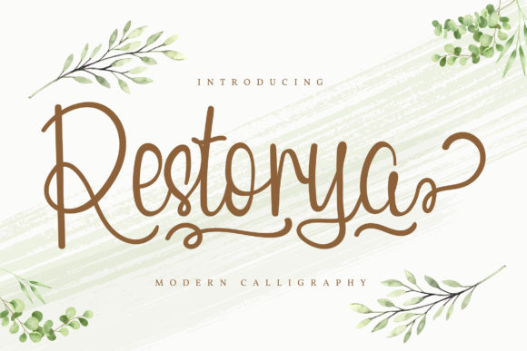 Restorya: A Handwritten Font for Modern Branding