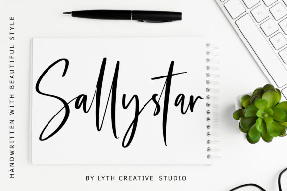 Sallystar Script Font Review for Design Projects