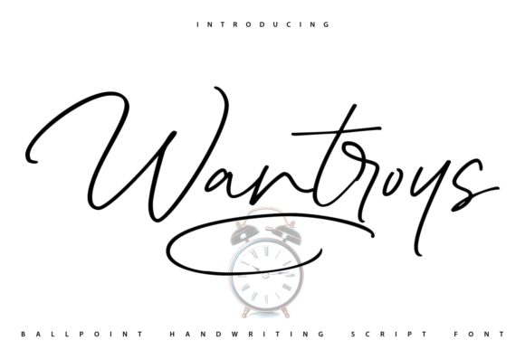 Wantroys: A Handwritten Font for Modern Editorial Design