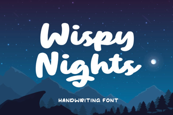 Wispy Night: A Handwritten Font for Bold Web Designs